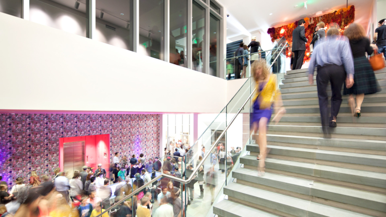 Interior lobby of SCAD Museum of Art