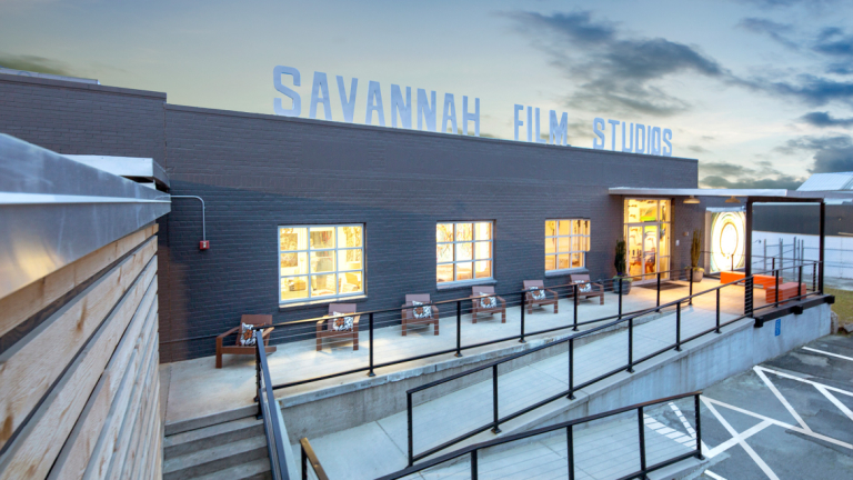 Exterior of Savannah Film Studio building 