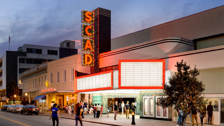 Exterior of Trustees Theater, Savannah