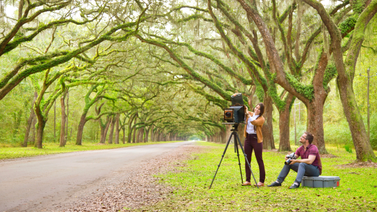 scad students on photoshoot