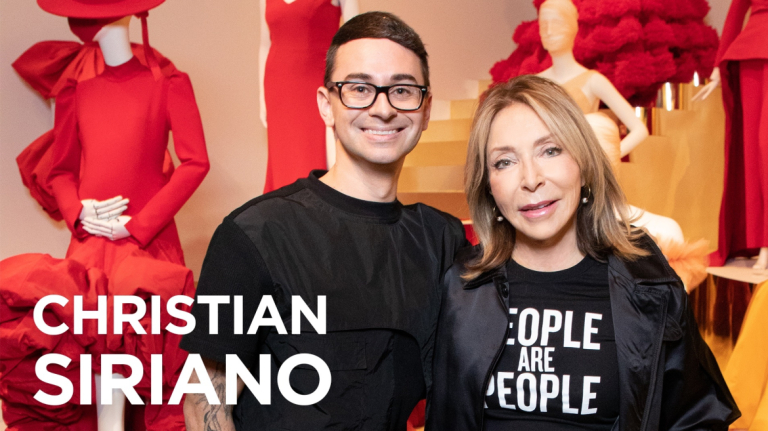 Christian Siriano and SCAD President and Founder Paula Wallace