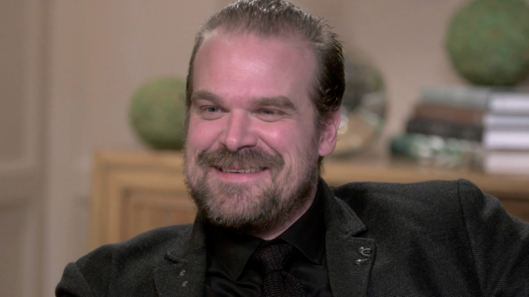 SCAD President Paula Wallace interviews actor David Harbour