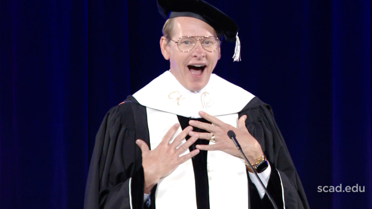 Play video of SCAD Atlanta Commencement speaker Carson Kressley