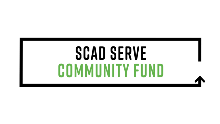 SCAD SERVE Community Fund text graphic