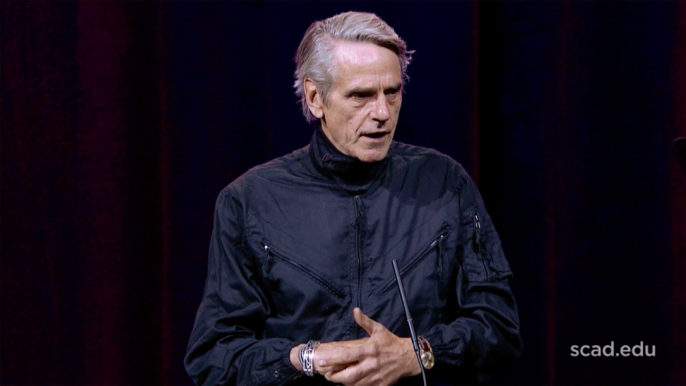Play video of SCAD Savannah speaker Jeremy Irons