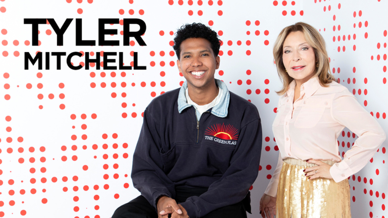 Tyler Mitchell with SCAD Founder and President Paula Wallace