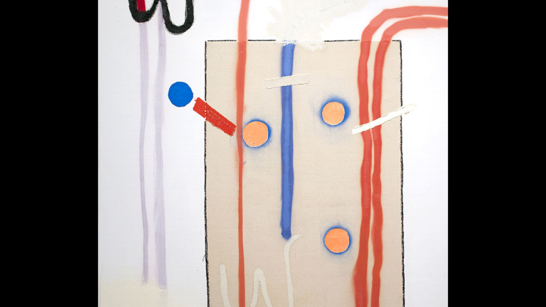 William Irving Singer, "Wolf Knob," oil, acrylic and spray paint on canvas, 2013.