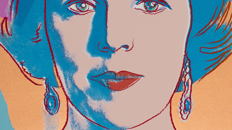Andy Warhol, "Reigning Queens (Royal Edition): Queen Beatrix of the Netherlands," 1985
