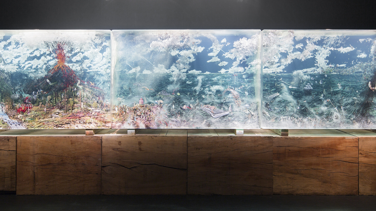 Dustin Yellin, "The Triptych," Feb. 7-June 8, SCAD Museum of Art, Experimental Gallery. 