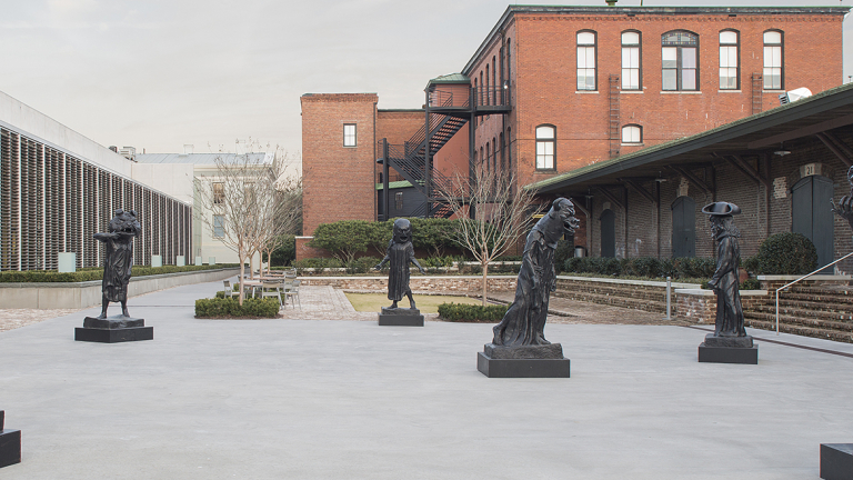Nathan Mabry, "Process Art (B-E-A-G-G-R-E-S-S-I-V-E)," Feb. 18-June 22, SCAD Museum of Art, Alex Townsend Grand Courtyard.