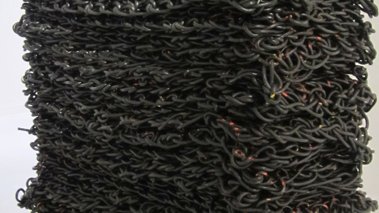 Orly Genger, "Undertone," SCAD Museum of Art, Pamela Elaine Poetter Gallery.