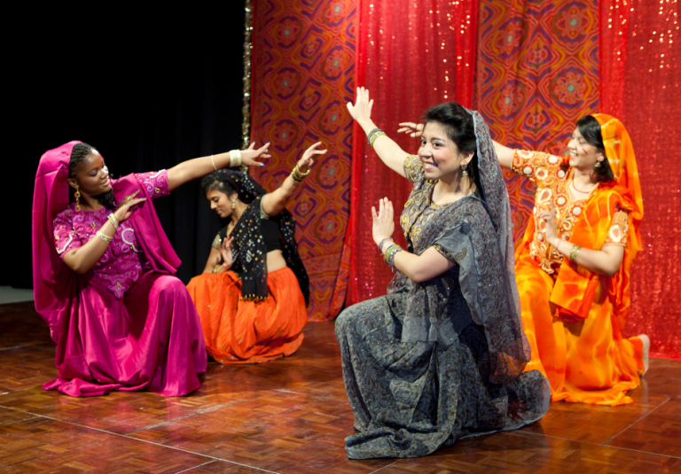 SCAD students dancing at Diwali Festival