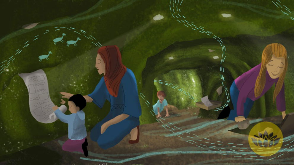 Scene from award-winning experience "The Rose of Babylon" by SCAD students