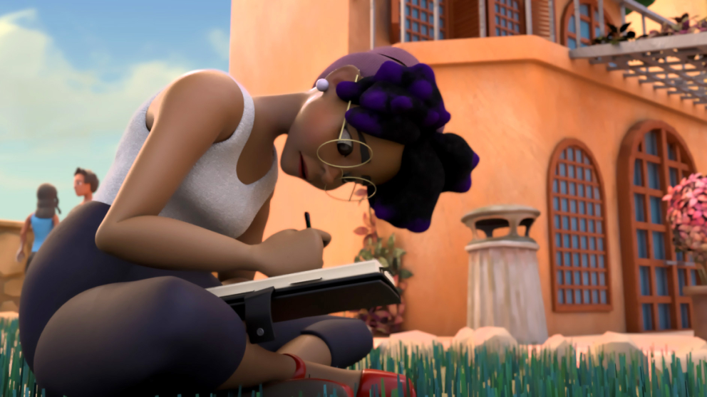 Still from "Drawn Apart" by animation student Haley Zutty