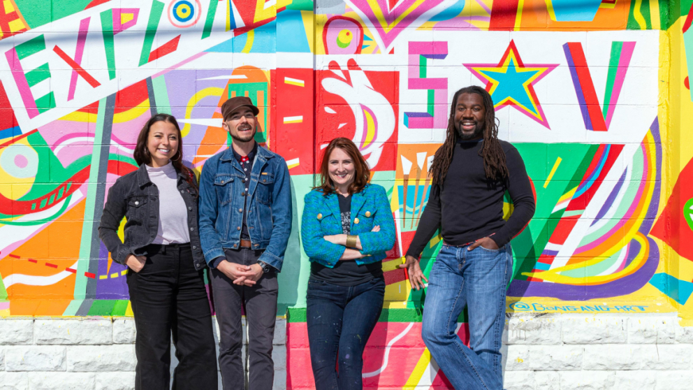 Alumni gathered to create a new mural in Savannah's Starland Yard