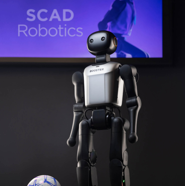 SCAD robot on stage