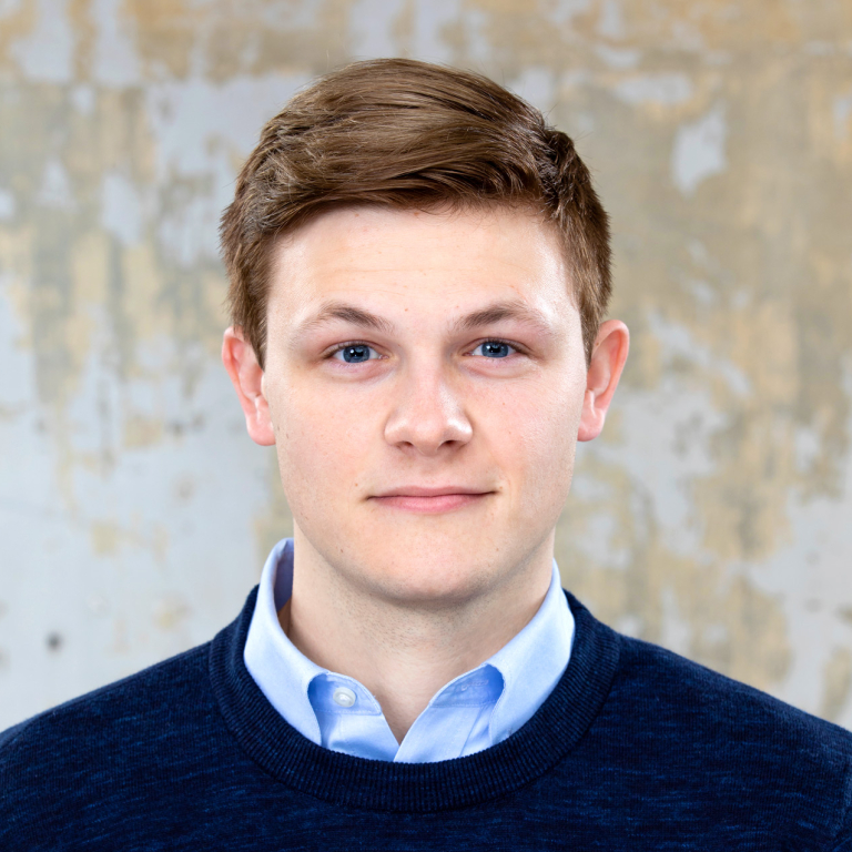 Headshot of performing arts student Burke Swanson
