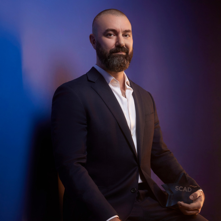 Alexander Hammer with SCAD45 award