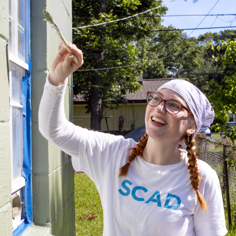 SCAD SERVE Outreach painting