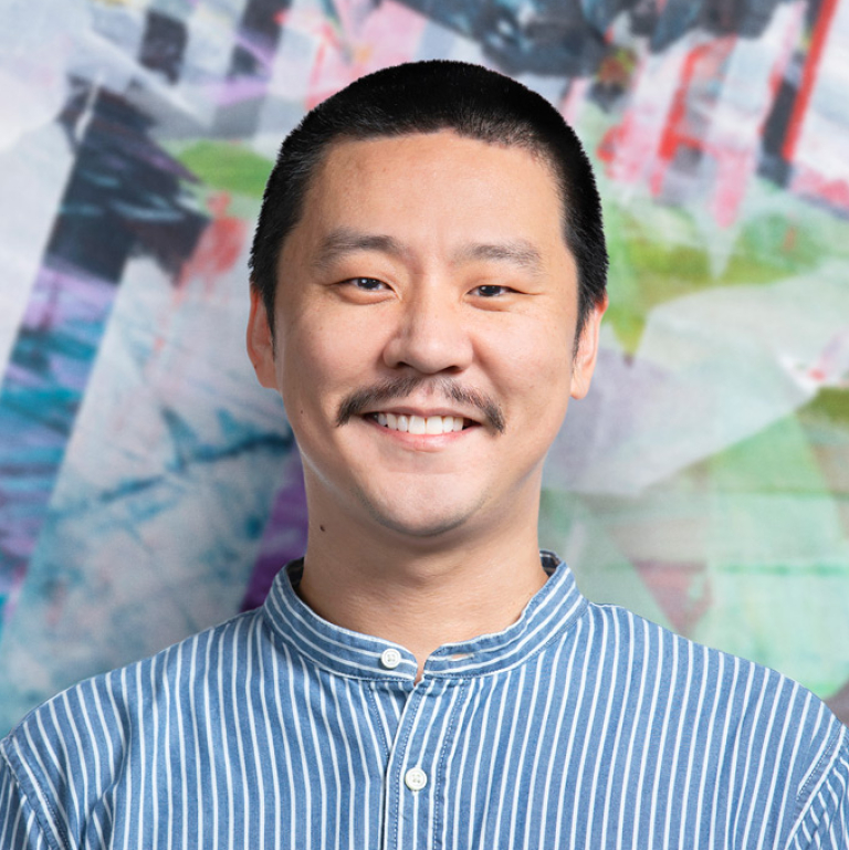 SCAD faculty portrait of Wook Jin Clark