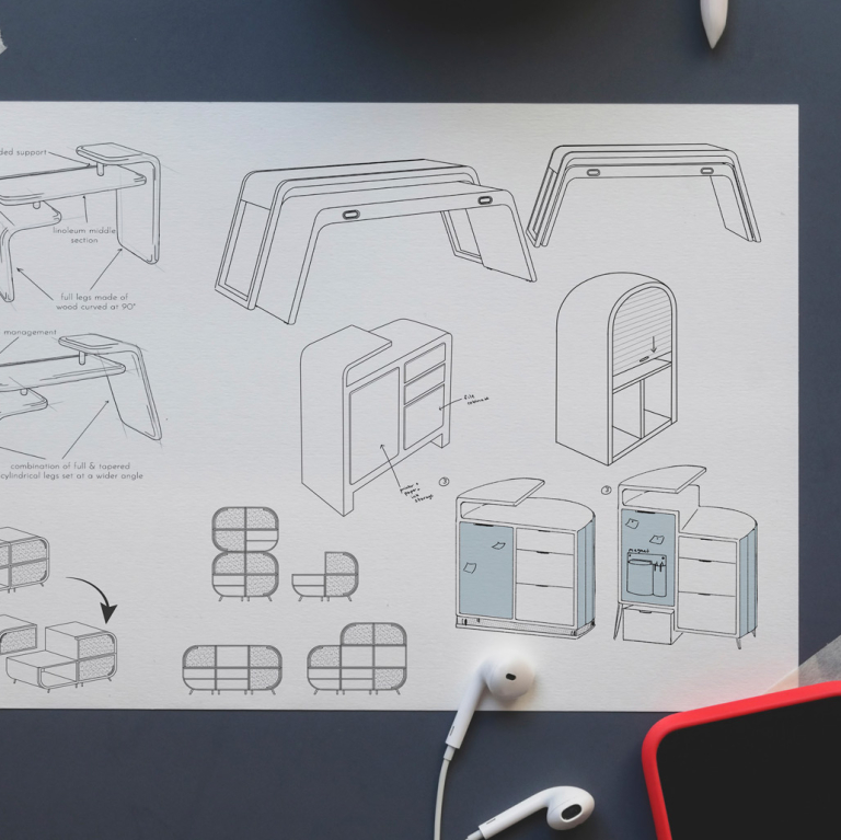 Mitchell Gold + Bob Williams sketches for SCADpro