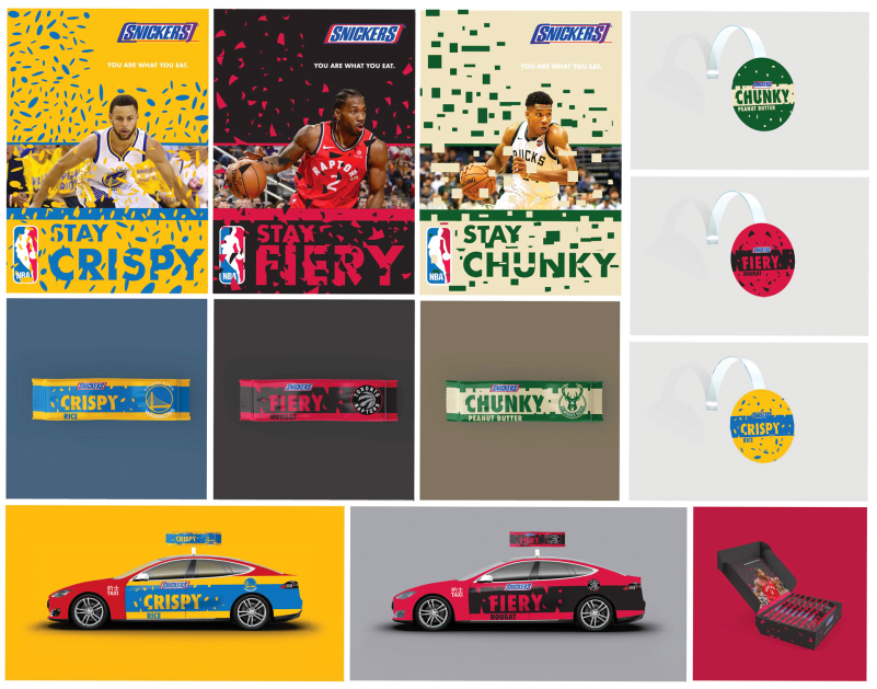 "Snickers + NBA" by advertising student Chris John Valiakalayil