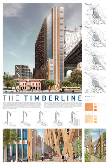 "The Timberline" work by architecture students