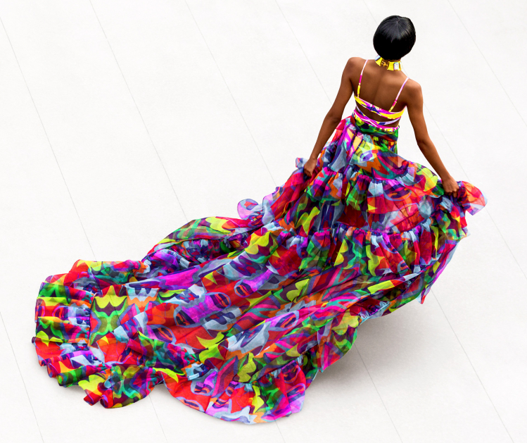 Fashion student Rosalina Ma's collection "Morocco Tropica"