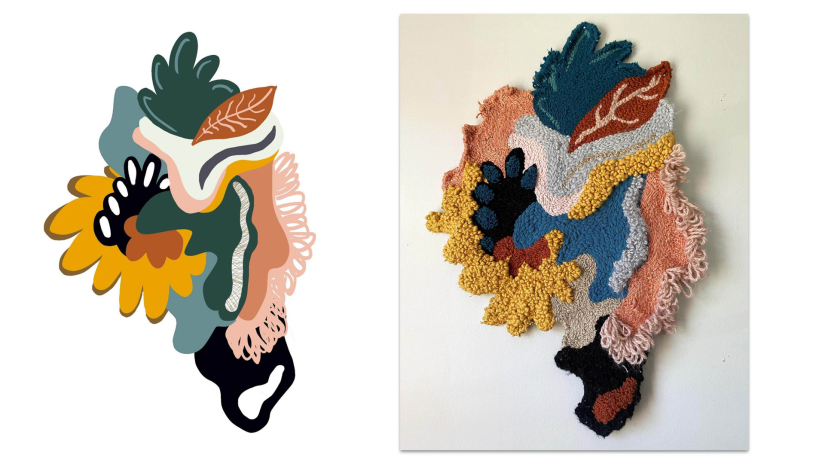 Fibers student work by Celena Hamon 