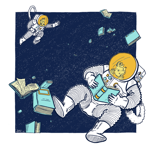 Gravity Of Education Illustration, Adam Del Re, Fall 2013, Gravity Of Education