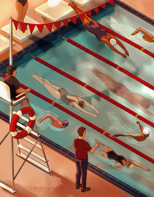 Student work for illustration, 2026 - "10 Figures" American Illustration 44 winner | Eli Carson