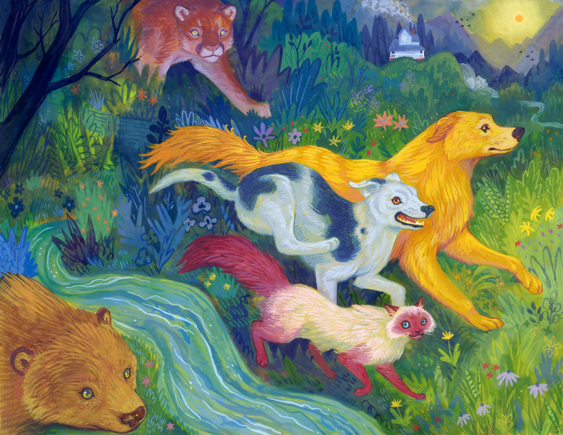 Illustration titled "Incredible Journey" by Andy Leck.