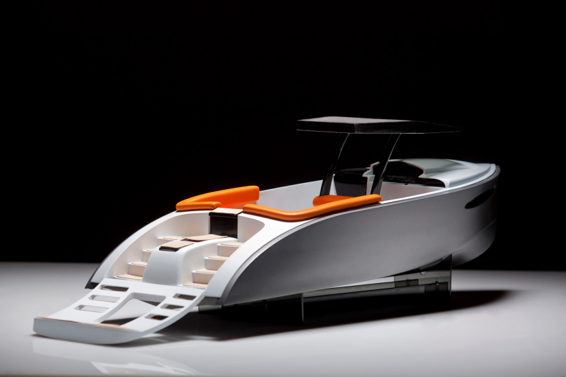 Industrial design student work, Luxury Yacht Tender by John Gray Paraker