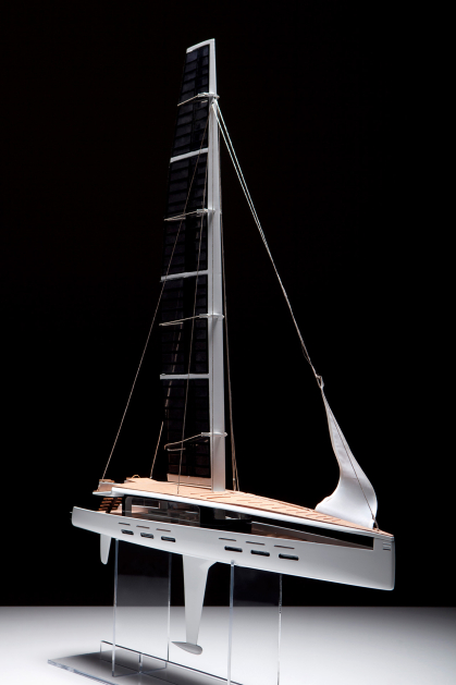 Industrial design student work, Luxury Sailing Yacht by Sebastian Campos Moller