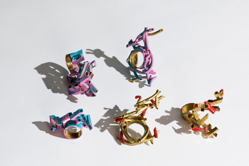 Jewelry student work by Lisha Jichuan