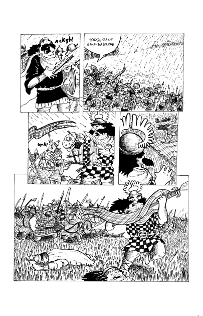 Aonghus 800 A.D.pg2 Sequential art, Kristen French, Aonghus 800 A.D.pg2, Winter 2014