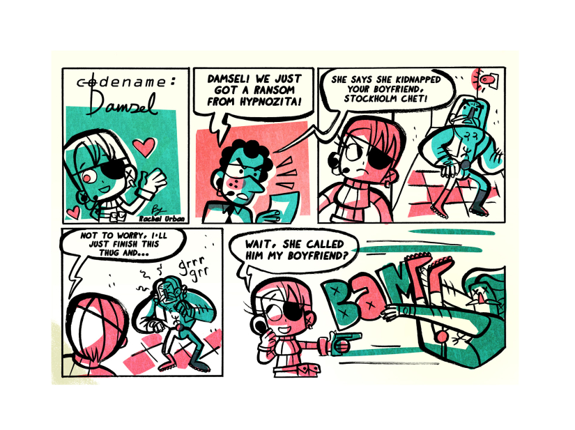 Codename - Damsel Sequential art, Rachel Urban, Codename Damsel, Winter 2014