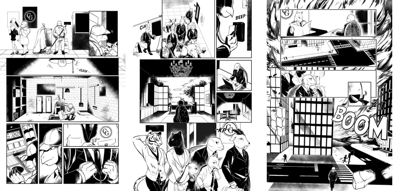 Work by sequential art student Daffodil Tran