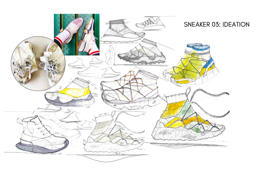 Sneaker design student work by Chris Langley