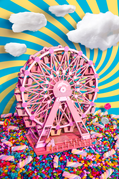 Themed entertainment design student work "Tybee Island Ferris Wheel" by Kelly Ceranec