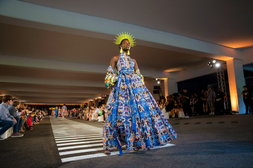 Fashion student Brandon Zayden Skipper's collection walks the 2019 runway at SCAD Fashion Show