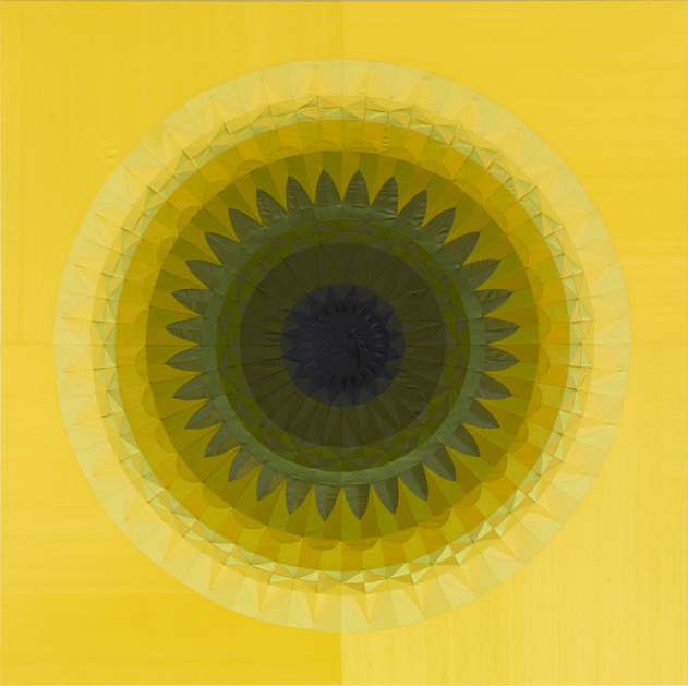 Angelo Filomeno, "Dream of Flies (yellow, black)," 2010.