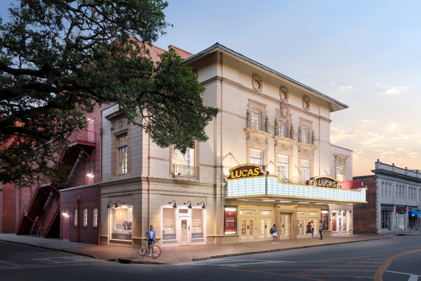 Exterior photo of Lucas Theatre in SCAD Savannah