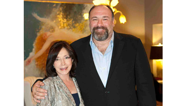 Paula Wallace with James Gandolfini at the 2012 Savannah Film Festival