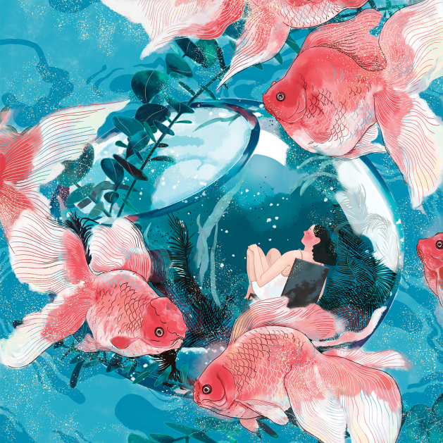 Illustration of goldfish