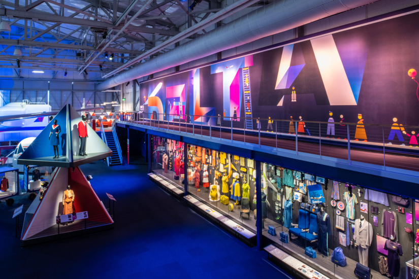 SCAD student designs original digital mural for Delta Flight Museum
