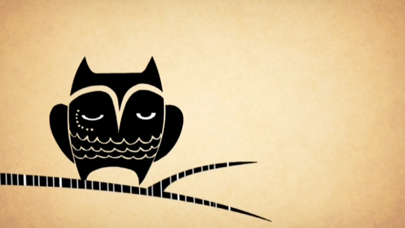 Animation student work, Ollie the Day Owl by Allie Rotenburg